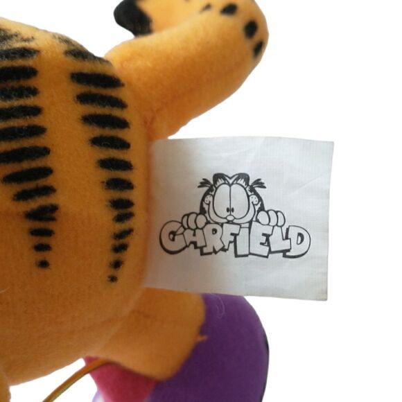 Garfield Cat Easter Bunny Plush Rabbit Stuffed Animal Ears Baseball Hat Plushie. - Picture 14 of 16